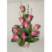Fresh Pink Roses Flower Arrangement