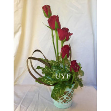 Real Red Roses valentine's day floral gift